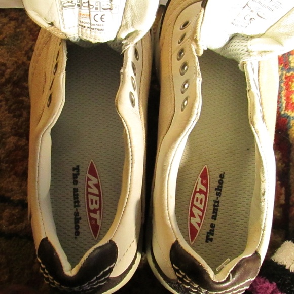 MBT Cream and Brown Women's Sneakers - Picture 7 of 8
